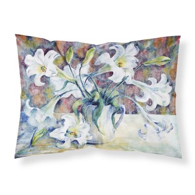 Caroline's Treasures Easter, Easter Lillies Fabric Standard Pillowcase, 30 x 20.5, Flowers Image 1