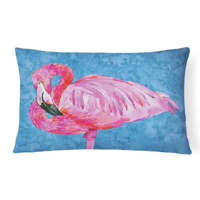Caroline's Treasures Flamingo Canvas Fabric Decorative Pillow, 12 x 16, Birds Image 1