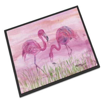 Caroline's Treasures Flamingos Indoor or Outdoor Mat 24x36, 36 x 24, Birds Image 1