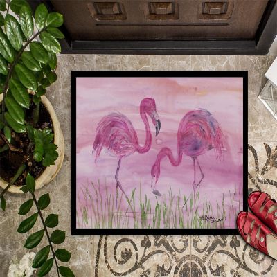 Caroline's Treasures Flamingos Indoor or Outdoor Mat 24x36, 36 x 24, Birds Image 1