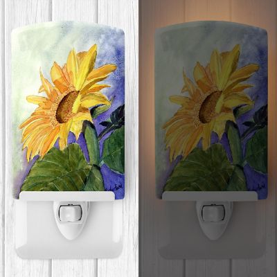 Caroline's Treasures Flower - Sunflower Ceramic Night Light, 4 x 6, Flowers Image 1
