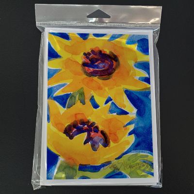 Caroline's Treasures Flower - Sunflower Greeting Cards and Envelopes Pack of 8, 7 x 5, Flowers Image 2