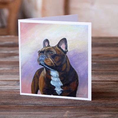 Caroline's Treasures French Bulldog  Greeting Cards and Envelopes Pack of 8, 7 x 5, Dogs Image 1