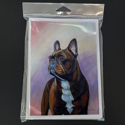 Caroline's Treasures French Bulldog  Greeting Cards and Envelopes Pack of 8, 7 x 5, Dogs Image 2