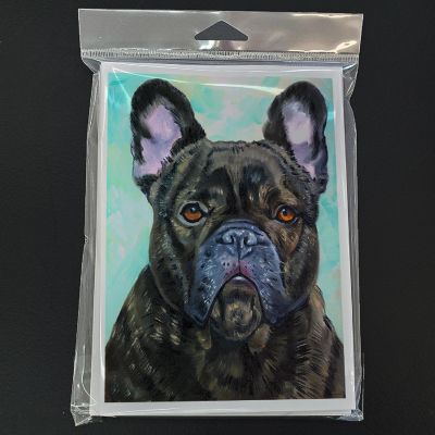 Caroline's Treasures French Bulldog Lookin at You Greeting Cards and Envelopes Pack of 8, 7 x 5, Dogs Image 2