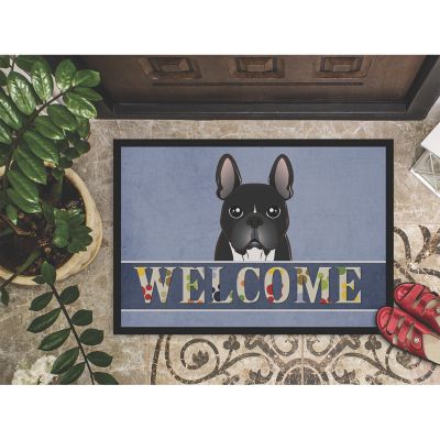Caroline's Treasures French Bulldog Welcome Indoor or Outdoor Mat 24x36, 36 x 24, Dogs Image 2