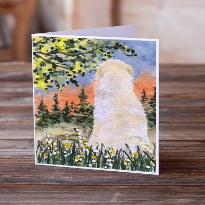 Caroline's Treasures Golden Retriever Greeting Cards and Envelopes Pack of 8, 7 x 5, Dogs Image 1