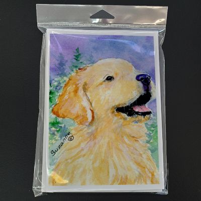 Caroline's Treasures Golden Retriever Greeting Cards and Envelopes Pack of 8, 7 x 5, Dogs Image 2