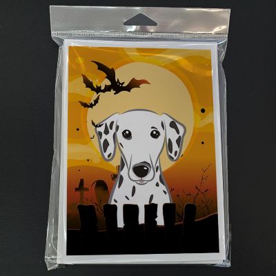 Caroline's Treasures Halloween, Halloween Dalmatian Greeting Cards and Envelopes Pack of 8, 7 x 5, Dogs Image 2