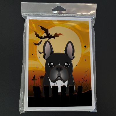 Caroline's Treasures Halloween, Halloween French Bulldog Greeting Cards and Envelopes Pack of 8, 7 x 5, Dogs Image 2