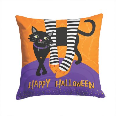 Caroline's Treasures Halloween, Halloween Witches Feet Fabric Decorative Pillow, 14 x 14, Image 1