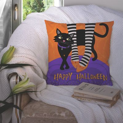 Caroline's Treasures Halloween, Halloween Witches Feet Fabric Decorative Pillow, 14 x 14, Image 2