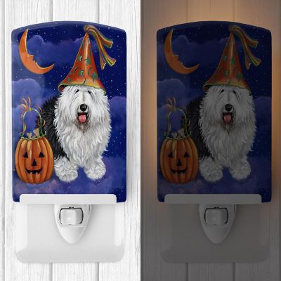 Caroline's Treasures Halloween, Old English Sheepdog Halloween Ceramic Night Light, 4 x 6, Dogs Image 1
