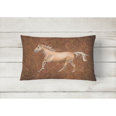 Caroline's Treasures Horse Canvas Fabric Decorative Pillow, 12 x 16, Farm Animals Image 1
