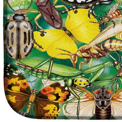 Caroline's Treasures Insects & Butterflies Bug World Dish Drying Mat, 14 x 21, Insects Image 3