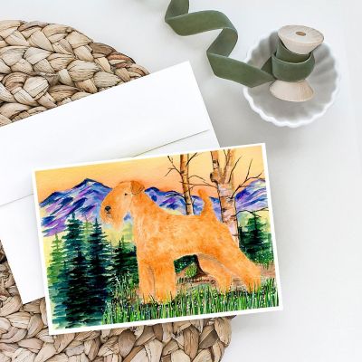 Caroline's Treasures Lakeland Terrier Greeting Cards and Envelopes Pack of 8, 7 x 5, Dogs Image 1