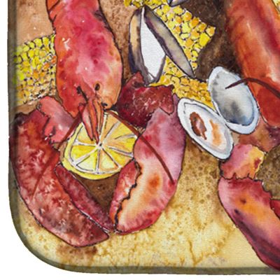 Caroline's Treasures Lobster Lobster Bake with Old Bay Seasonings Dish Drying Mat, 14 x 21, Fish Image 3