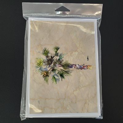 Caroline's Treasures Palm Tree #2 Greeting Cards and Envelopes Pack of 8, 7 x 5, Flowers Image 2