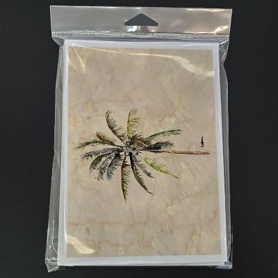 Caroline's Treasures Palm Tree #3 Greeting Cards and Envelopes Pack of 8, 7 x 5, Flowers Image 2
