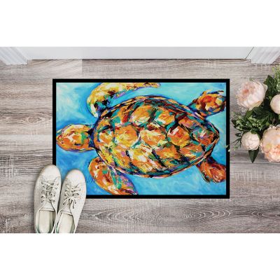 Caroline's Treasures Sand Dance Turtle Indoor or Outdoor Mat 24x36, 36 x 24, Nautical Image 1