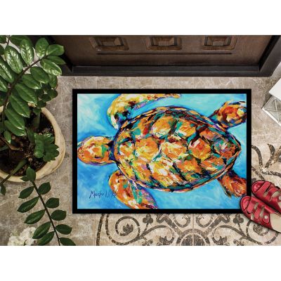 Caroline's Treasures Sand Dance Turtle Indoor or Outdoor Mat 24x36, 36 x 24, Nautical Image 2