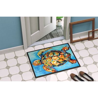 Caroline's Treasures Sand Dance Turtle Indoor or Outdoor Mat 24x36, 36 x 24, Nautical Image 3