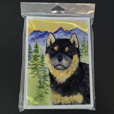 Caroline's Treasures Shiba Inu Greeting Cards and Envelopes Pack of 8, 7 x 5, Dogs Image 2