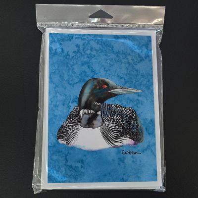 Caroline's Treasures Single Loon Greeting Cards and Envelopes Pack of 8, 7 x 5, Birds Image 2