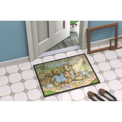 Caroline's Treasures Summertime Teddy Bears Picnic Indoor or Outdoor Mat 24x36, 36 x 24, Seasonal Image 3