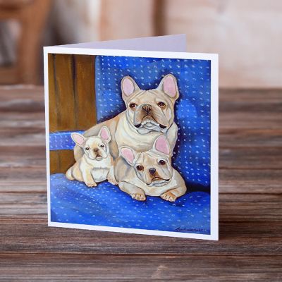 Caroline's Treasures Valentine's Day, French Bulldog Momma's Love  Greeting Cards and Envelopes Pack of 8, 7 x 5, Dogs Image 1