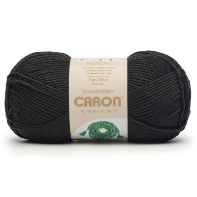 Caron Simply Me Yarn-Black Image 1