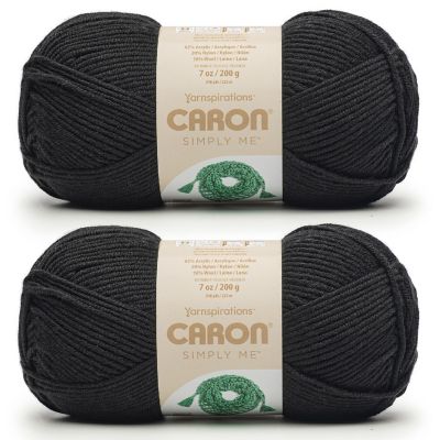Caron Simply Me Yarn-Black Image 1