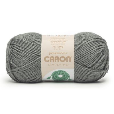 Caron Simply Me Yarn-Dark Gray Heather Image 1