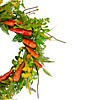 Carrot and Berry Foliage Easter Floral Spring Wreath 22" Image 2
