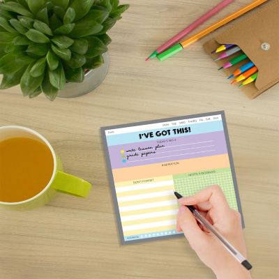 Carson Dellosa 3-Pack Notepad Set, 5.75" x 6.25" Small Notepad Bundle, 50 Sheet Lined Paper Note Pad for Checklist, To Do List, Memo Pad, and More Image 3