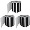 Carson Dellosa Education Black and White Vertical Stripes Rolled Straight Border, 65 Feet Per Roll, Pack of 3 Image 1