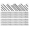 Carson Dellosa Education Kind Vibes Black & White Stripes Scalloped Borders, 39 Feet Per Pack, 6 Packs Image 1