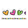 Carson Dellosa Education Kind Vibes Doodle Hearts Scalloped Borders, 39 Feet Per Pack, 6 Packs Image 1