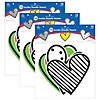 Carson Dellosa Education Kind Vibes Jumbo Doodle Hearts Cut-Outs, 12 Per Pack, 3 Packs Image 1