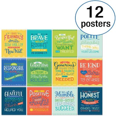 Carson Dellosa Education Mini Posters Positive Character Traits Poster Set Image 2