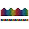 Carson Dellosa Education Sparkle + Shine Rainbow Foil Scalloped Border, 39 Feet Per Pack, 6 Packs Image 1