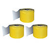 Carson Dellosa Education Yellow Rolled Scalloped Border, 65 Feet Per Roll, Pack of 3 Image 1