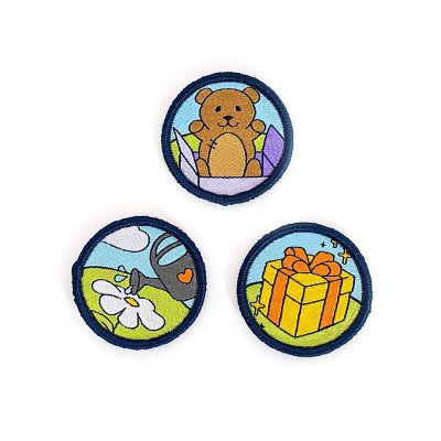 Carter Joey: Giving Patches - 3 Colorful Embroidered&amp;#160;Hook And Loop&amp;#160;Patches Image 1