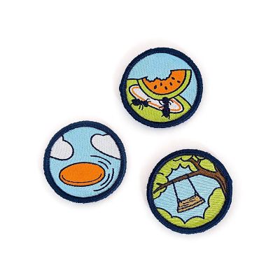 Carter Joey: Park Patches - 3 Colorful Embroidered&amp;#160;Hook And Loop&amp;#160;Patches Image 1