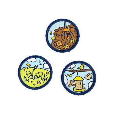 Carter Joey: Yardwork Helper Patches - 3 Colorful Embroidered&amp;#160;Hook Image 1