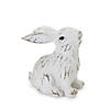 Carved Bunny Figurine (Set Of 6) 3.25"H, 3.75"H Resin Image 1