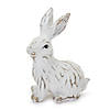 Carved Bunny Figurine (Set Of 6) 3.25"H, 3.75"H Resin Image 2