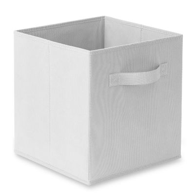 Casafield 12 Collapsible 11" Fabric Cubby Cube Storage Bin Baskets for Shelves - White Image 1