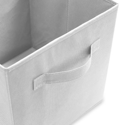 Casafield 12 Collapsible 11" Fabric Cubby Cube Storage Bin Baskets for Shelves - White Image 2