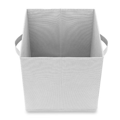 Casafield 12 Collapsible 11" Fabric Cubby Cube Storage Bin Baskets for Shelves - White Image 3